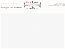 Tablet Screenshot of gmhfence.com